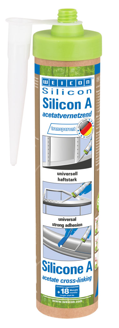Silicone A | mastic d'étanchéité réticulant à l'acétate et fongicide