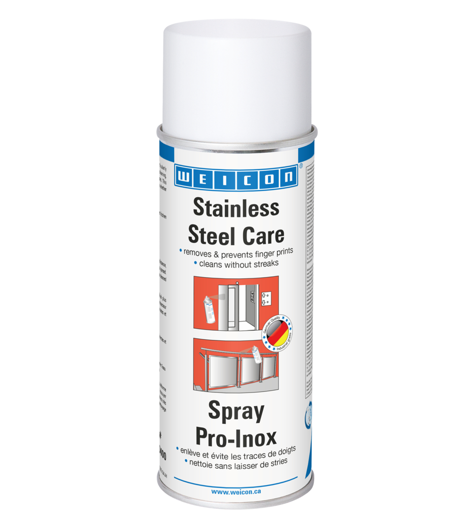 Spray Pro-Inox | Huile de nettoyage, de protection et d'entretien pour l'acier inoxydable