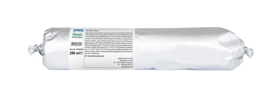 Flex 310 M® Classic | elastic adhesive based on MS-Polymer in Presspack packaging for fatigue-free working Flex 310 M® Classic | elastic adhesive based on MS-Polymer in Presspack packaging for fatigue-free working