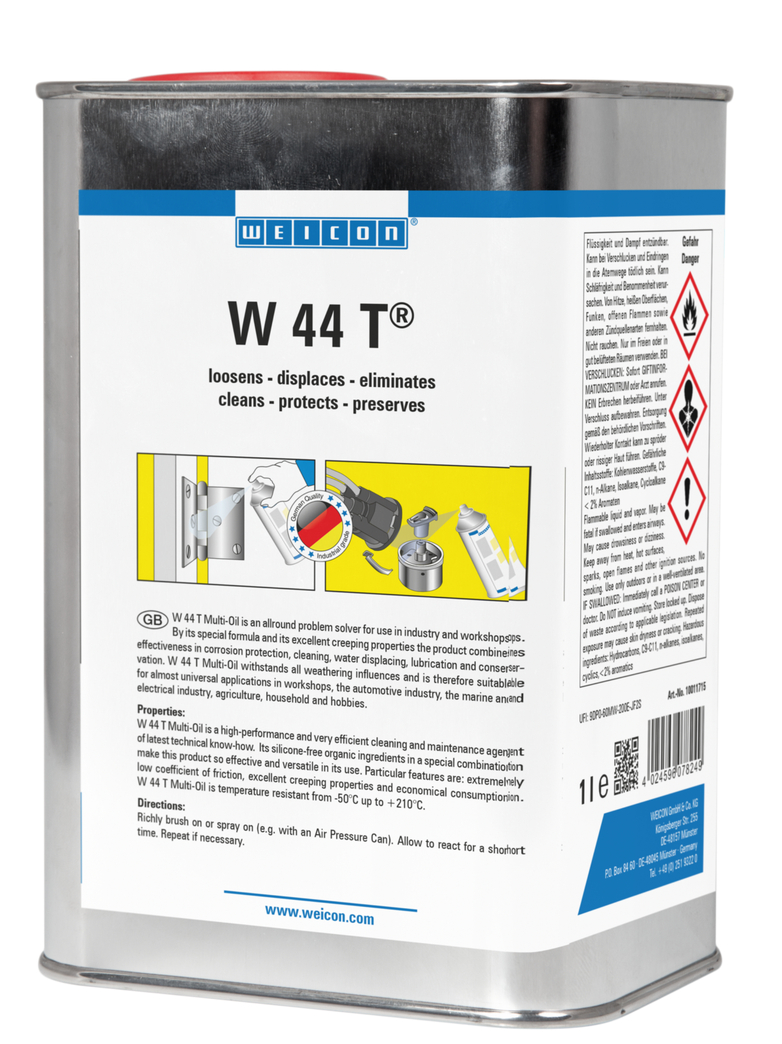 W 44 T® | Huile lubrifiante et multifonctionnelle à effet quintuple