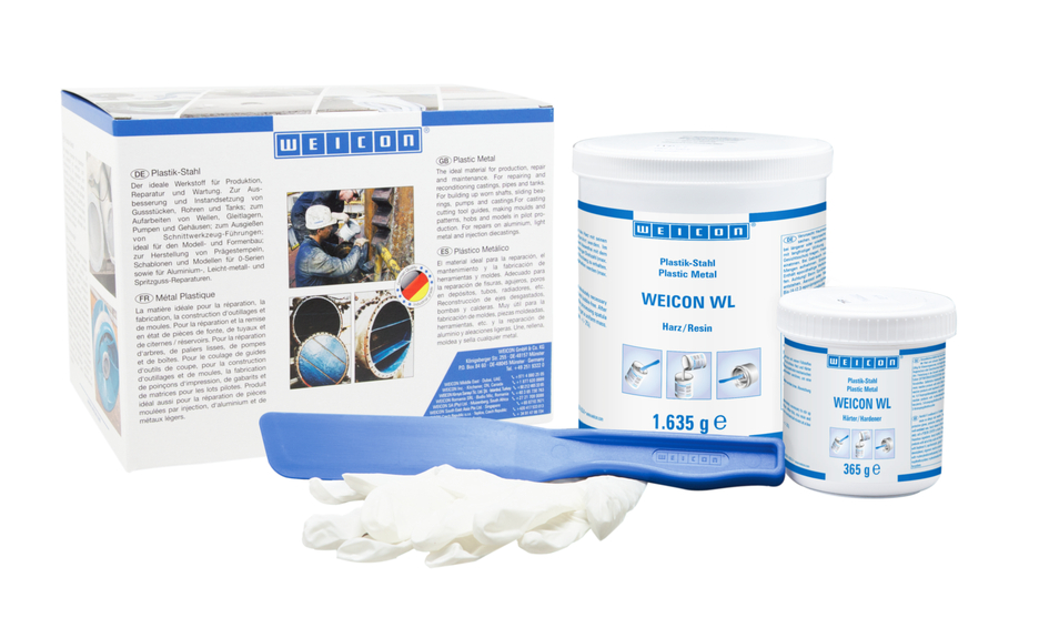 WEICON WL | système de résine époxy chargé de céramique pour une protection élevée contre l'usure