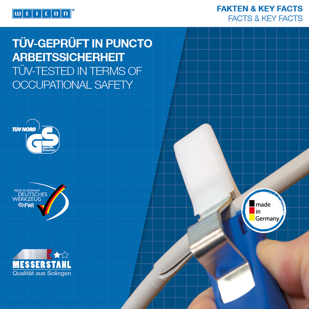 Cable Stripper No. 4 - 28 H | with 2C handle including hook blade and protective cap, working range 4 - 28 mm Ø