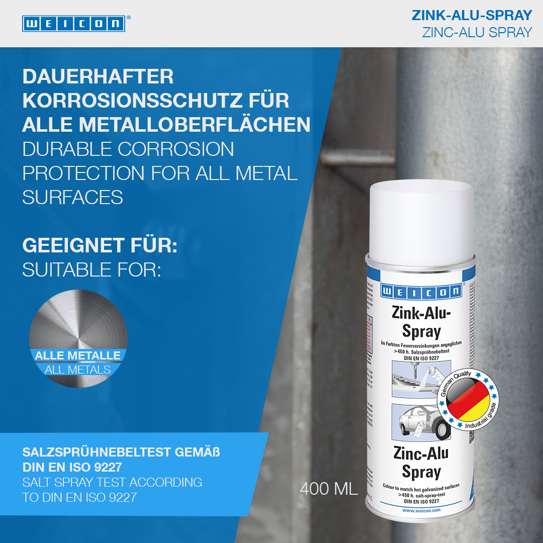 Spray Zinc-Alu | Réparation de galvanisations endommagées