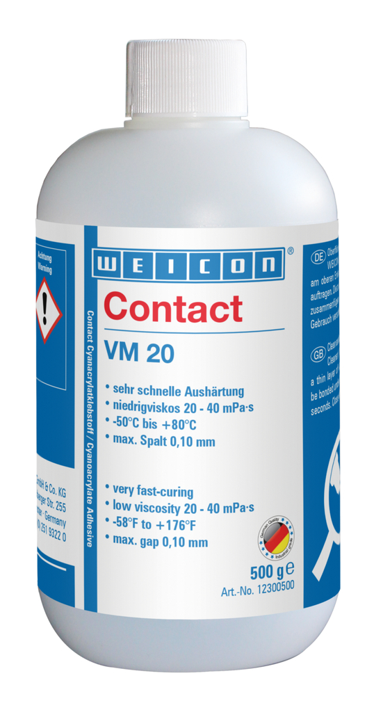 VM 20 Adhésif Cyanoacrylate | Colle instantanée à faible viscosité pour le métal