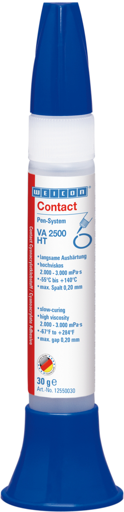 Contact VA 2500 HT | high-viscosity instant adhesive, high-temperature-resistant up to 140°C