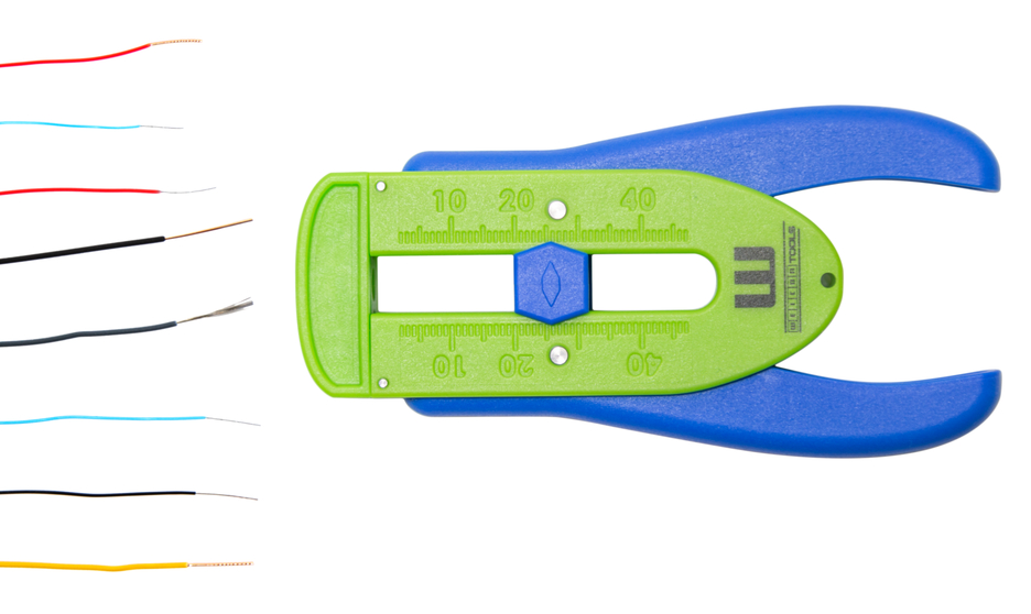 WEICON Outil à dénuder Précision S Green Line | Pour conducteurs et fils fins, plage de dénudage de 0,12 mm à 0,8 mm (36-20 AWG)