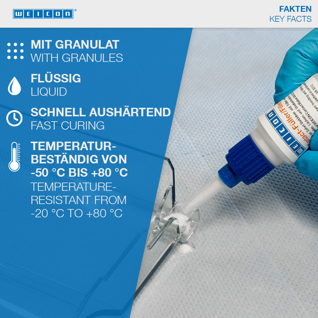 CA-Filler Kit | transparent special filler and cyanoacrylate adhesive Contact VA 8312
