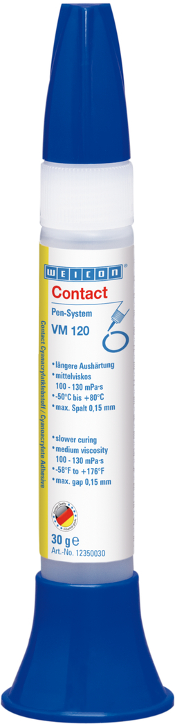 VM 120 Adhésif Cyanoacrylate | Colle instantanée de viscosité moyenne pour le métal