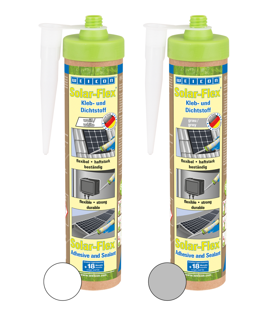 Solar-Flex® | weather-resistant adhesive and sealant for the solar sector, based on MS-Polymer
