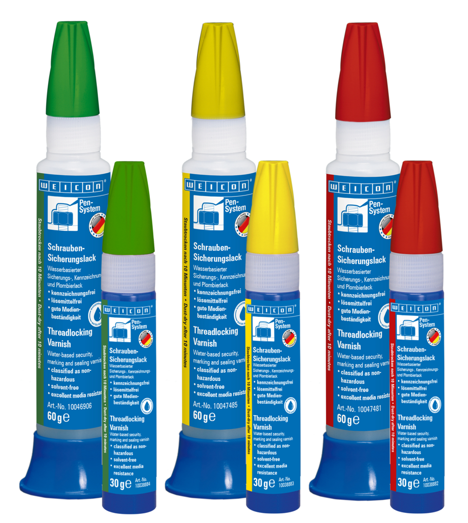 Tamper Proof Torque Marker | Water-based lacquer for threadlocking, marking and sealing
