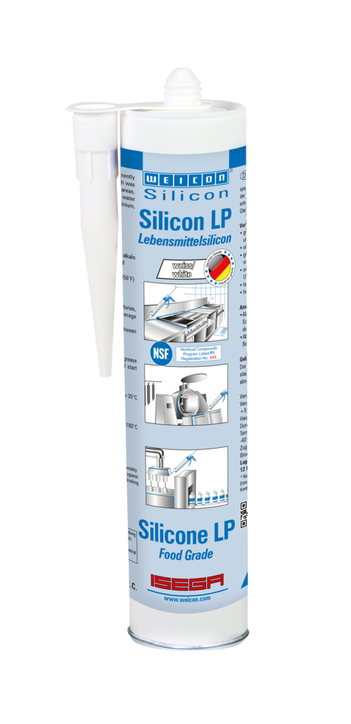 Silicone LP | mastic d'étanchéité à élasticité permanente pour le secteur de l'eau potable et des denrées alimentaires Silicone LP | mastic d'étanchéité à élasticité permanente pour le secteur de l'eau potable et des denrées alimentaires