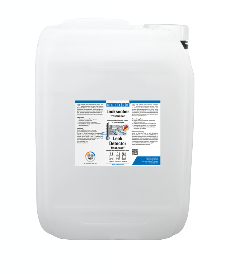 Leak Detection Spray frost-proof | for locating cracks in pressure lines down to -15 °C