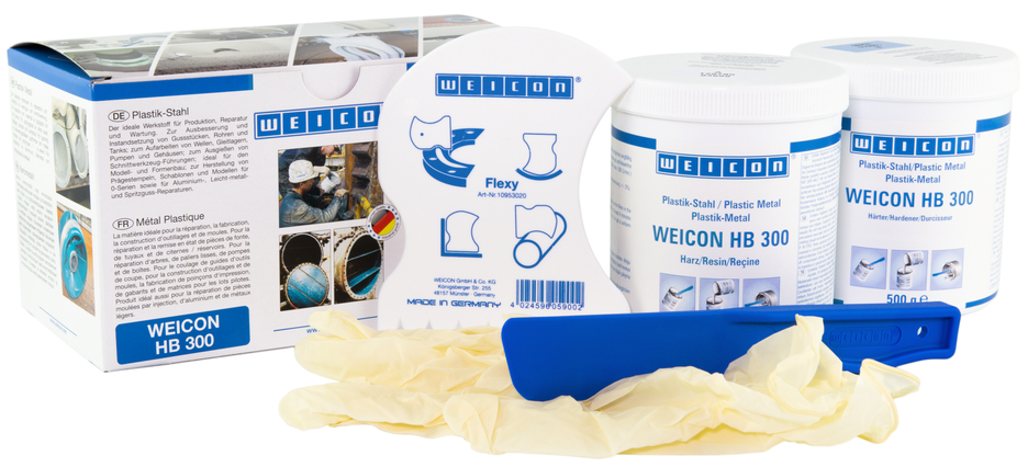 WEICON HB 300 | système à base de résines époxy résistant aux hautes températures pour la réparation et le moulage