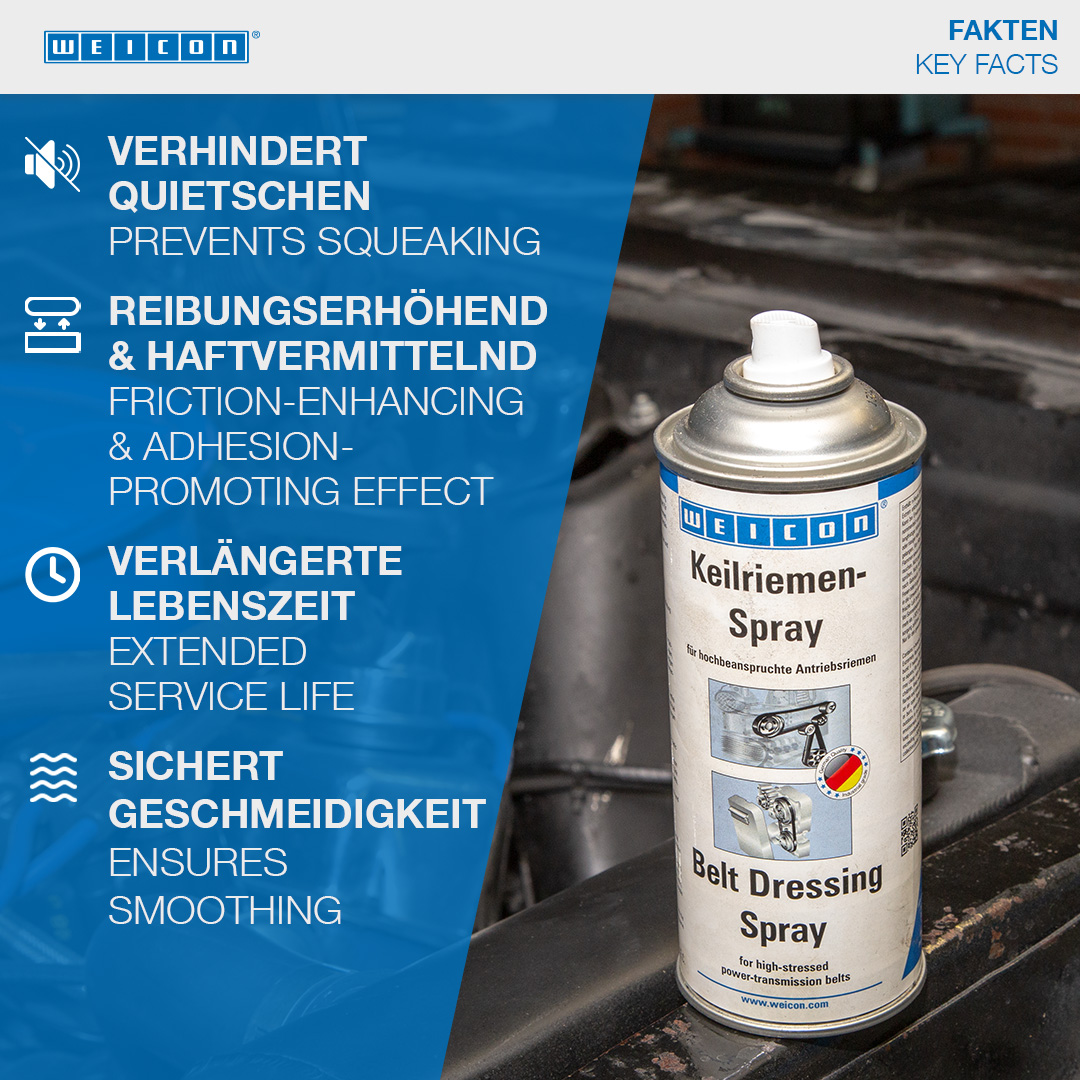 Spray pour Courroies de Transmission | Revêtement transparent de la courroie