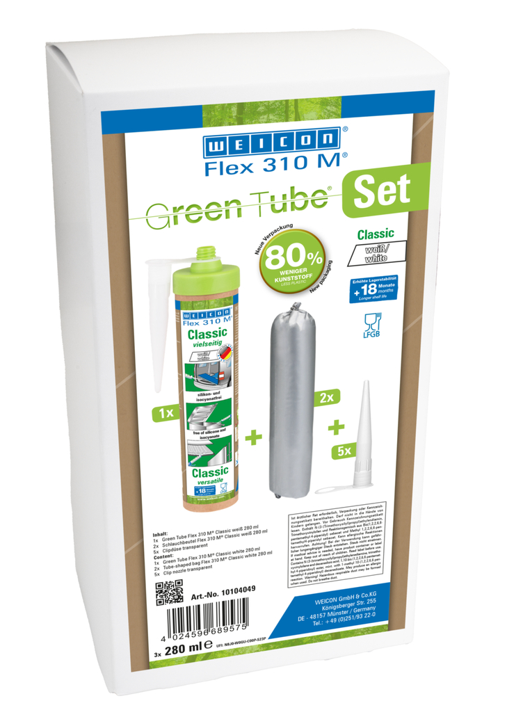 Flex 310 M® Classic | elastic adhesive based on MS-Polymer in Presspack packaging for fatigue-free working