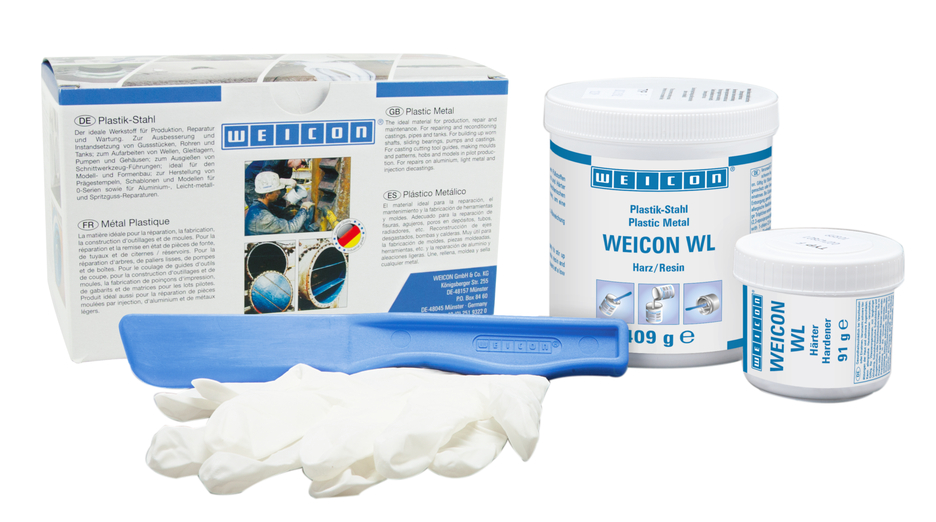 WEICON WL | système de résine époxy chargé de céramique pour une protection élevée contre l'usure