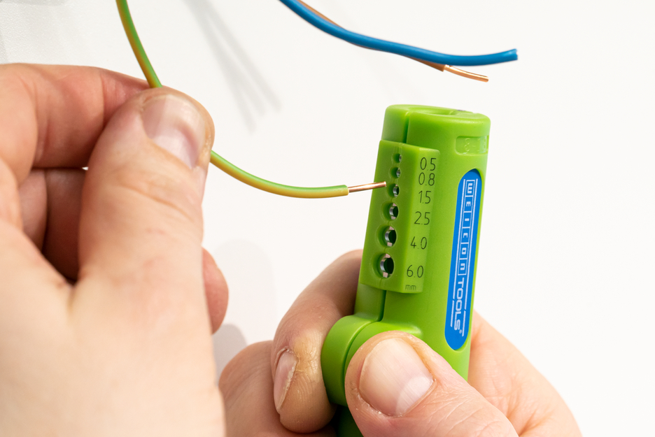 Quadro-Stripper No. 16 Green Line | Stripping tools made from up to 97% renewable raw materials I Multifunctional stripper I Stripping range: 0.5–6.0 mm² I Stripping range: 8–13 mm Ø