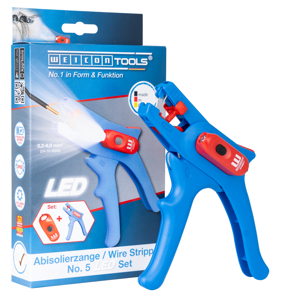 Wire Stripper No. 5 LED Set
 | 2-piece set incl. wire stripper and LED Work Light