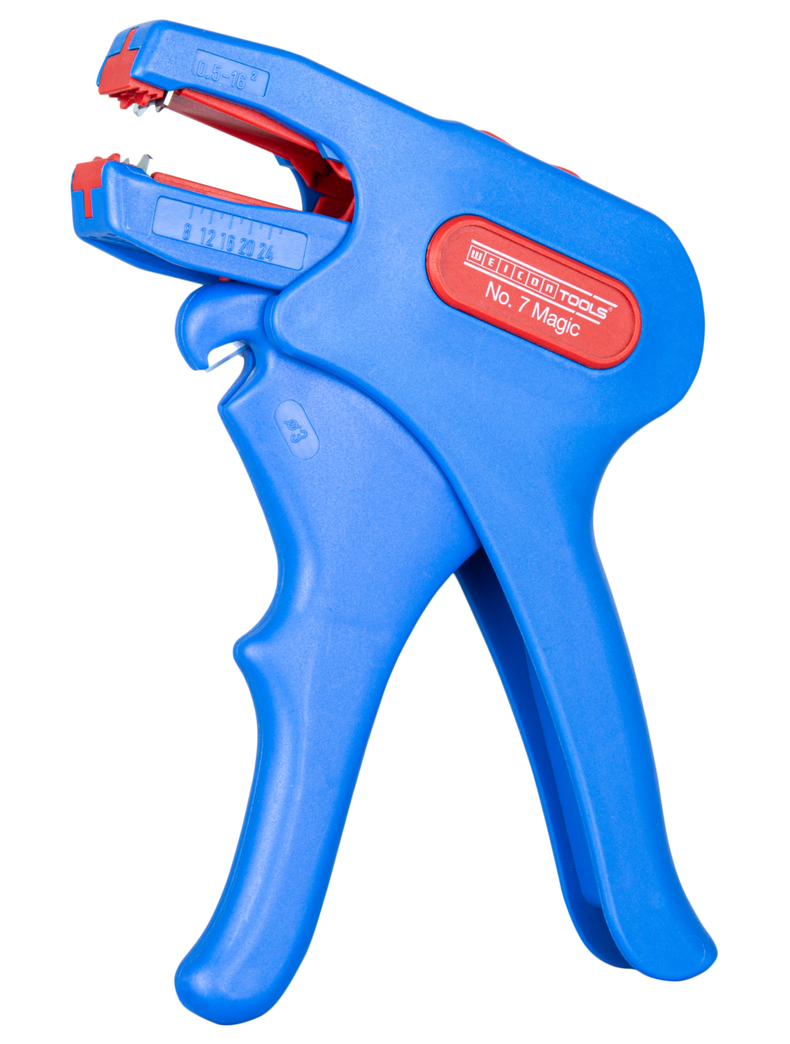 Pince à dénuder No. 7 Magic | pour le dégainage et le dénudage, capacité flexible 0,5 - 16,0 mm² / massive 0,5 - 28 mm Pince à dénuder No. 7 Magic | pour le dégainage et le dénudage, capacité flexible 0,5 - 16,0 mm² / massive 0,5 - 28 mm