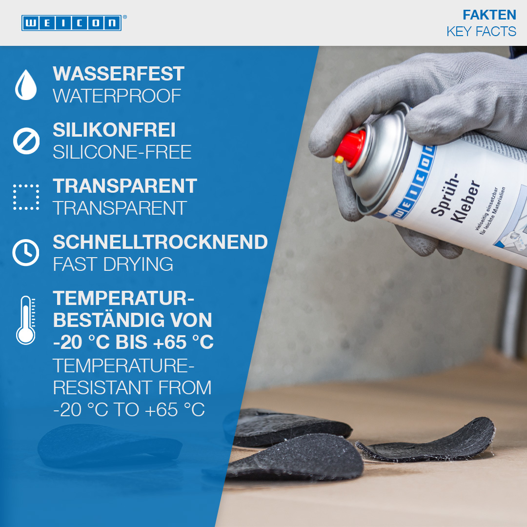 Adhesive Spray XT | sprayable contact adhesive, ideal for cardboard and paper
