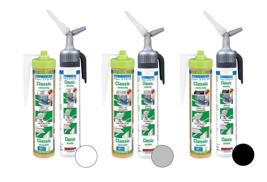 Flex 310 M® Classic | elastic adhesive based on MS-Polymer in Presspack packaging for fatigue-free working