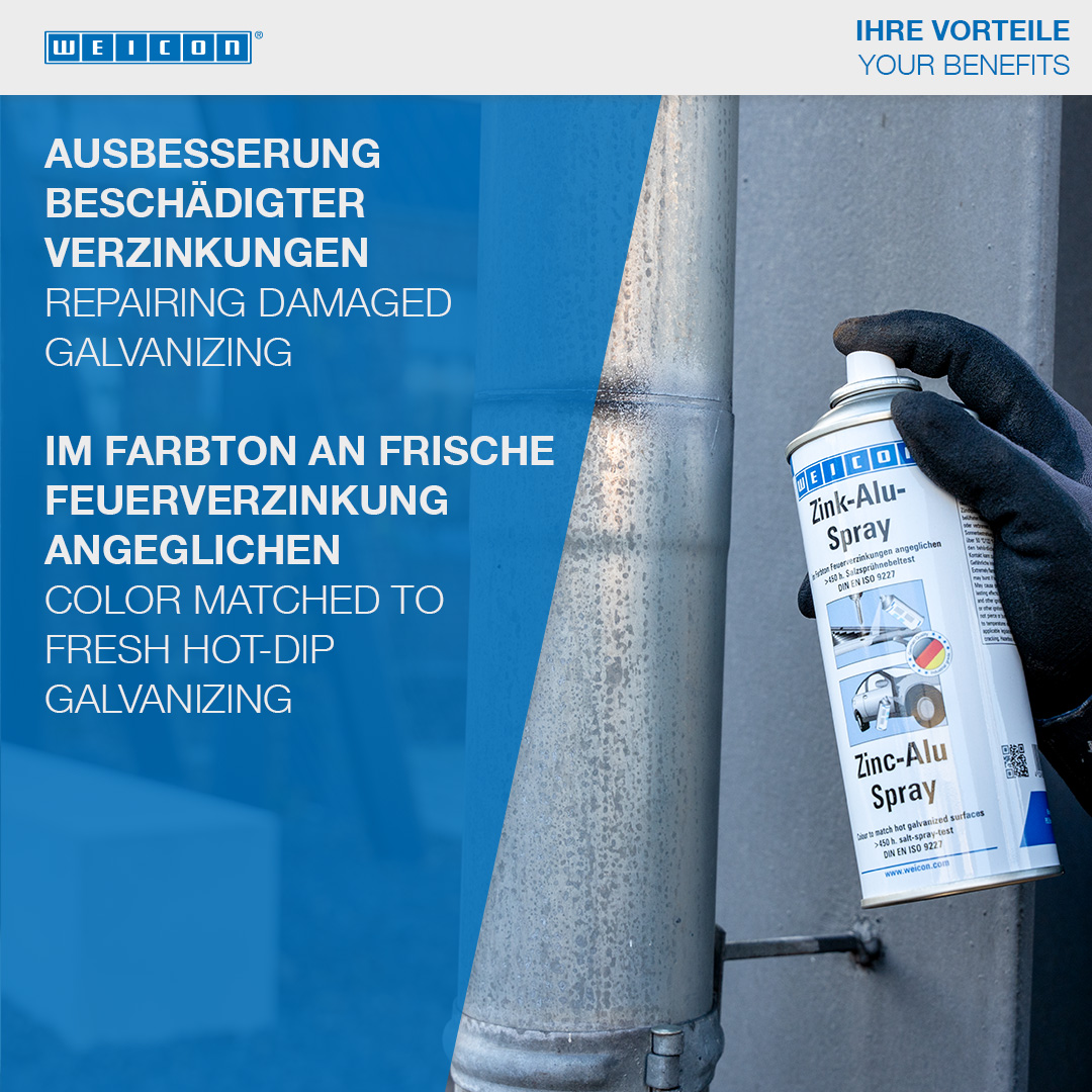 Zinc Alu Spray | repair of damaged galvanising