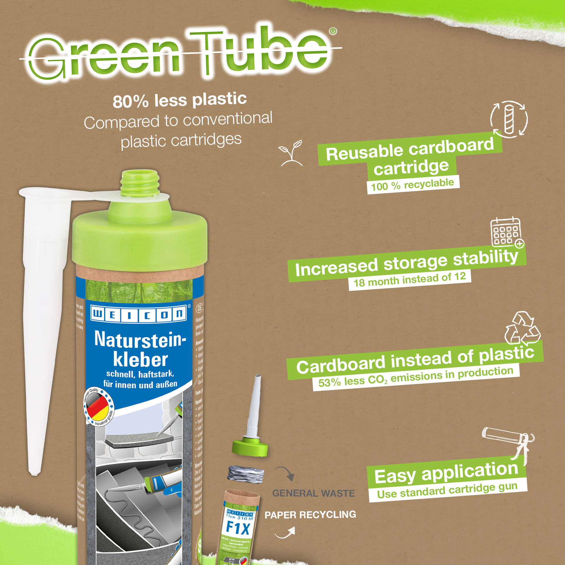 WEICON Natural Stone Adhesive | for the installation of natural stone, stone and ceramics