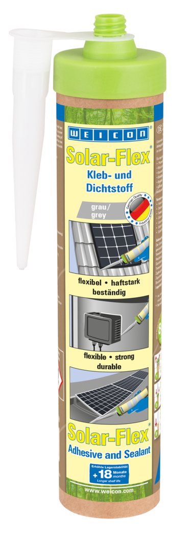 Solar-Flex® | weather-resistant adhesive and sealant for the solar sector, based on MS-Polymer