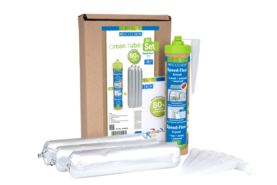 Speed-Flex® Crystal | adhesive and sealant for crystal-clear bonds, based on MS-Polymer