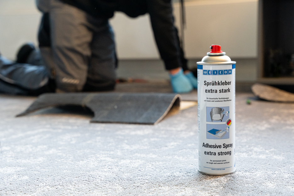 Spray Adhésif extra fort | Colle de contact vaporisable pour un collage fort et durable du feutre, du cuir synthétique et des matériaux isolants