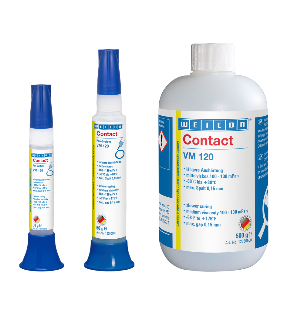 Contact VM 120 | instant adhesive with medium viscosity for metal
