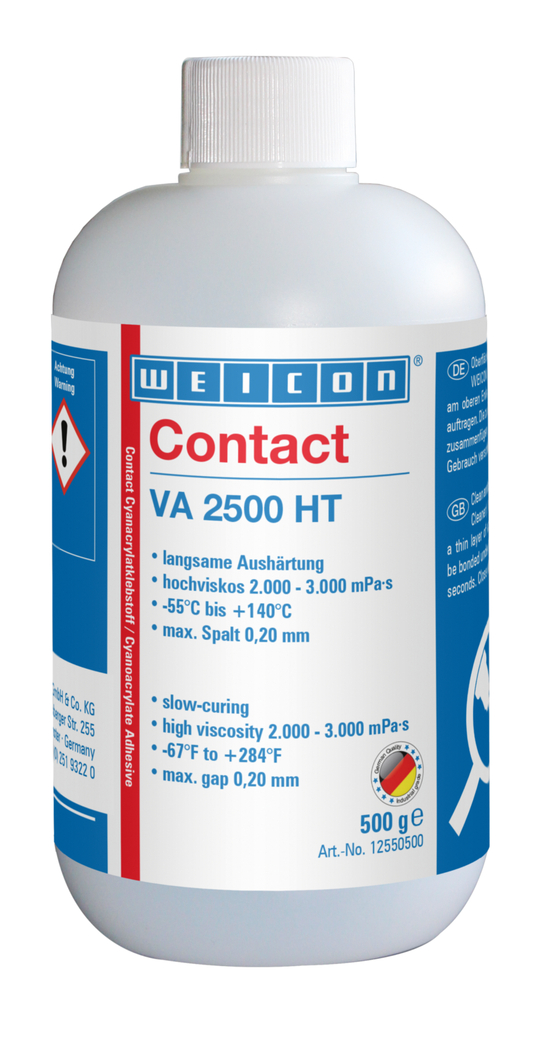 Contact VA 2500 HT | high-viscosity instant adhesive, high-temperature-resistant up to 140°C