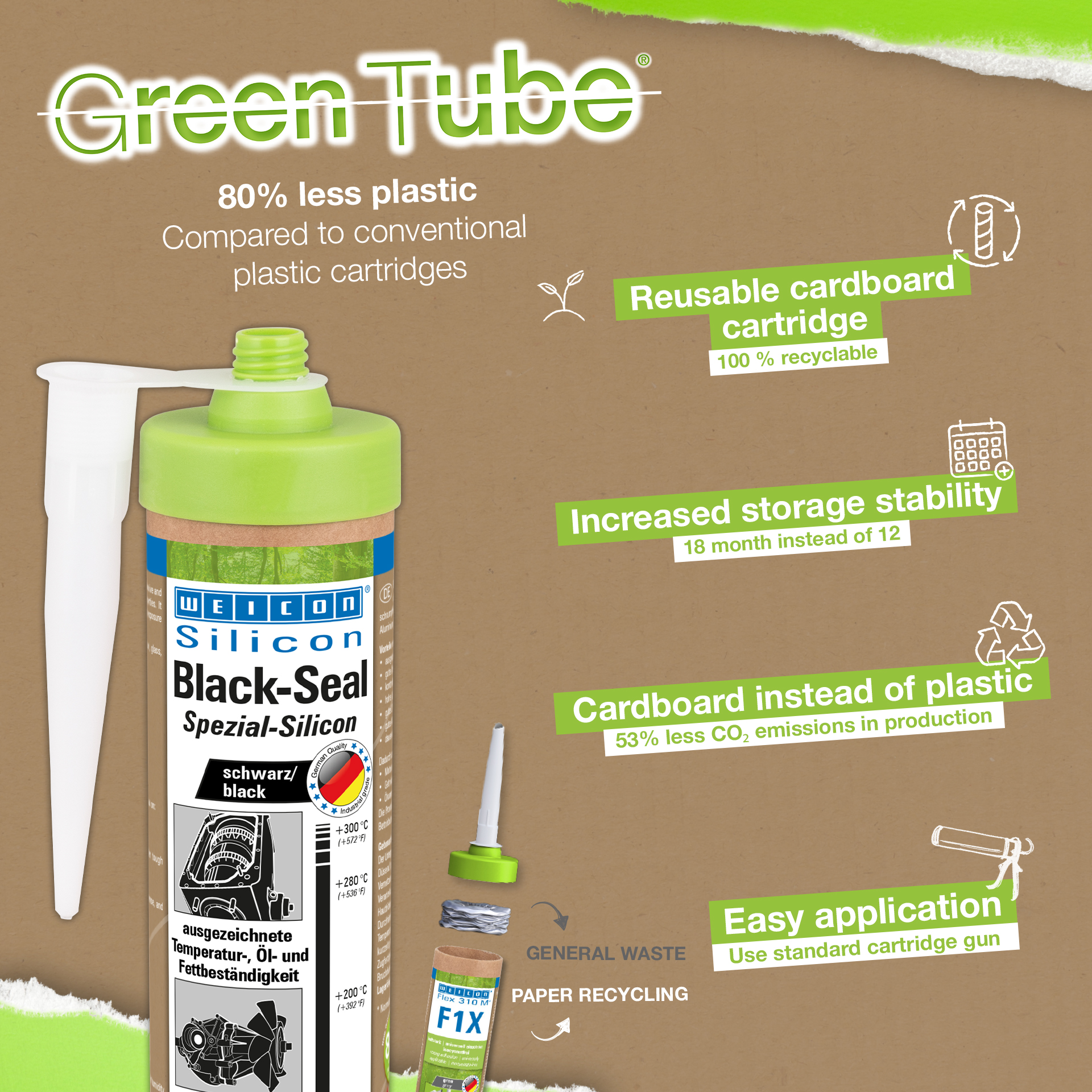 Black-Seal | permanently elastic sealant for oil- or grease-resistant areas