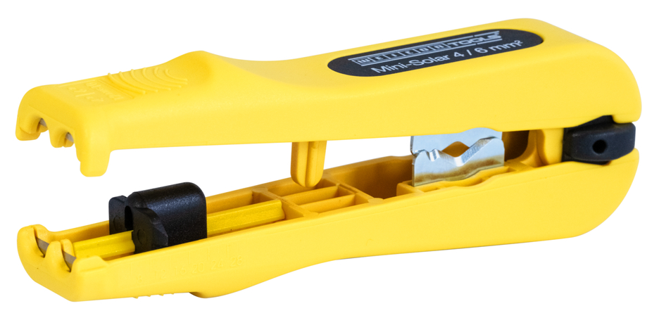 Mini-Solar 4/6 mm² | for skinning and stripping common photovoltaic cables I working range 4,0 & 6,0 mm² Mini-Solar 4/6 mm² | for skinning and stripping common photovoltaic cables I working range 4,0 & 6,0 mm²