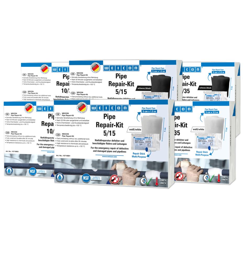 Kit de réparation pour tubes | pour la réparation d'urgence de tuyaux et de conduites endommagés Kit de réparation pour tubes | pour la réparation d'urgence de tuyaux et de conduites endommagés