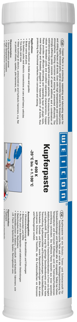 Anti-Seize Copper-Grade Paste | copper-based lubricant and release agent paste