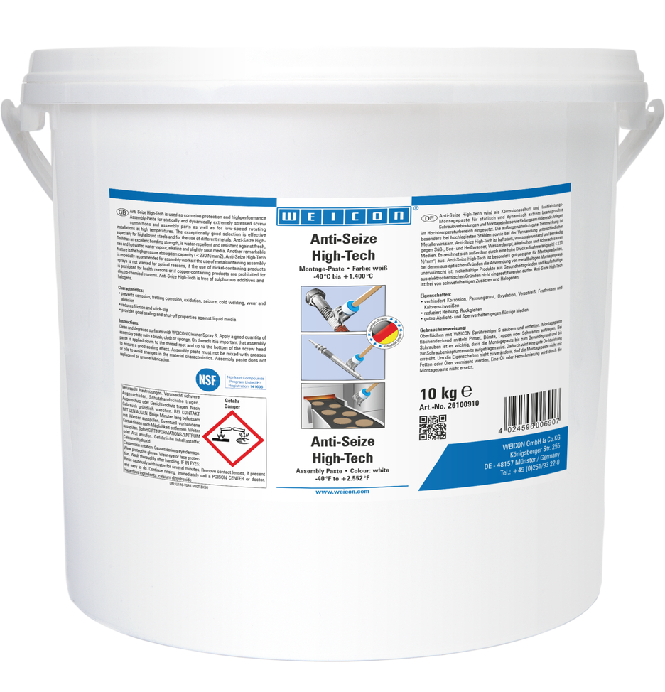 Anti-Seize High-Tech | metal-free lubricant and release agent paste