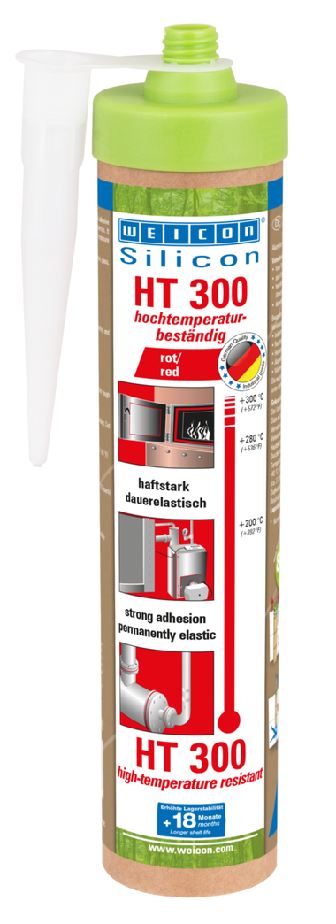 Silicone HT 300 | Scellant, résistant aux hautes températures jusqu'à 300°C Silicone HT 300 | Scellant, résistant aux hautes températures jusqu'à 300°C