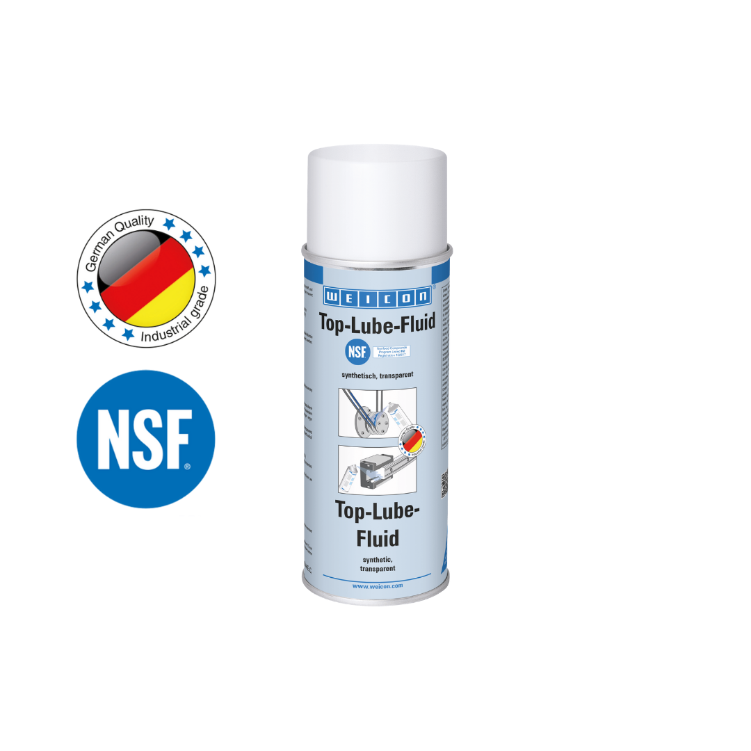 Food-Grade Top Lube Spray | synthetic adhesive lubricant for the food sector NSF H2