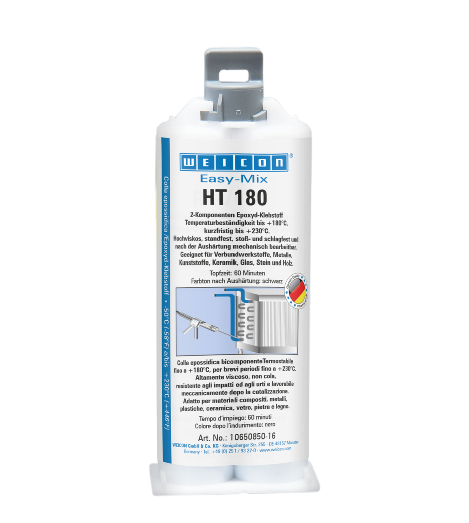 Easy-Mix HT 180 Adhésif Epoxy | Adhésif époxy résistant aux hautes températures jusqu'à 180°C