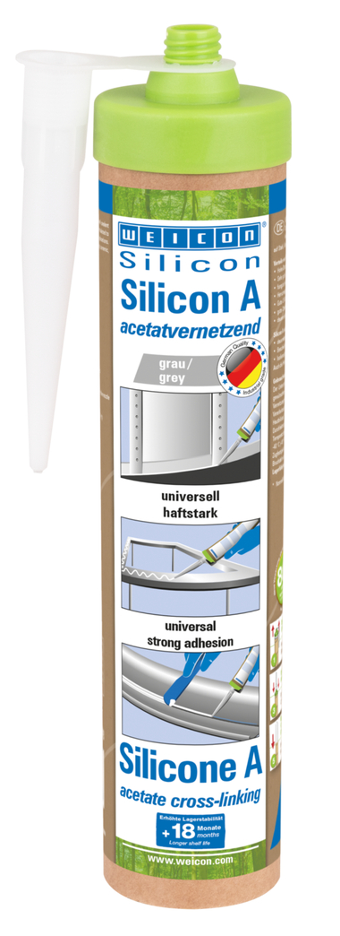 Silicone A | mastic d'étanchéité réticulant à l'acétate et fongicide