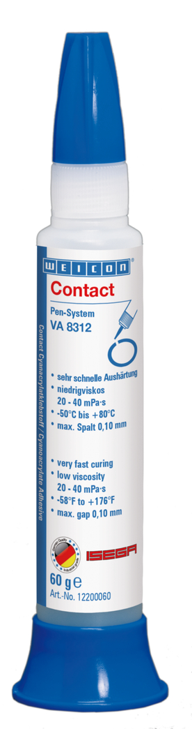 Contact VA 8312 | instant adhesive for the food sector as well as EPDM elastomers and rubber