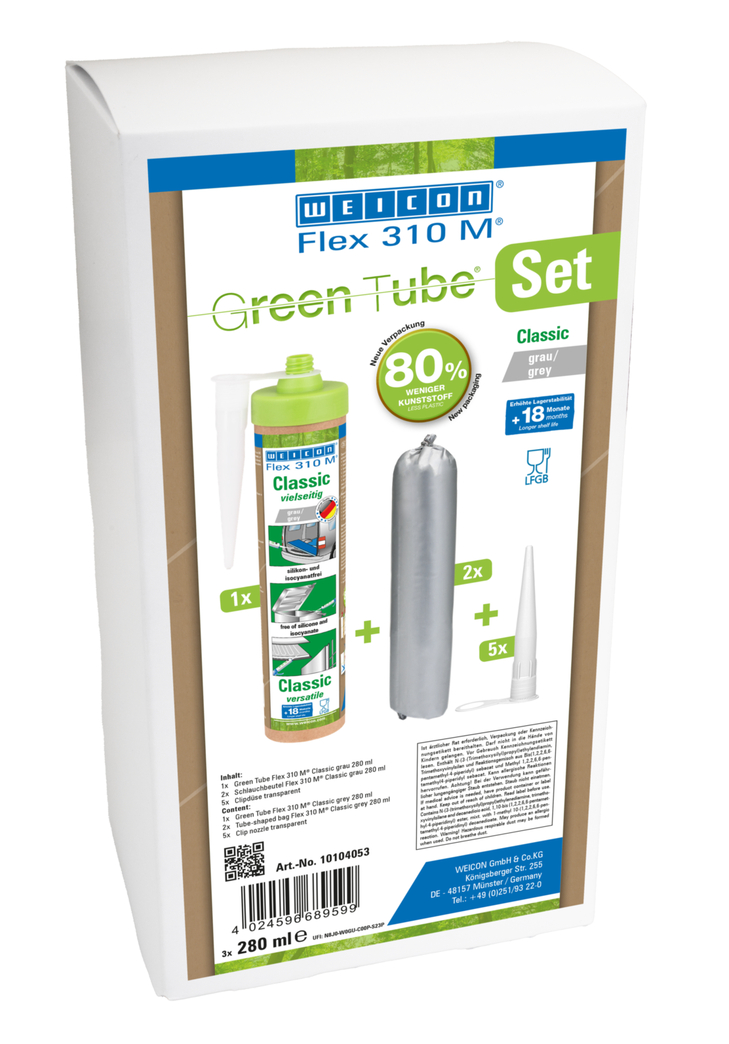 Flex 310 M® Classic | elastic adhesive based on MS-Polymer in Presspack packaging for fatigue-free working