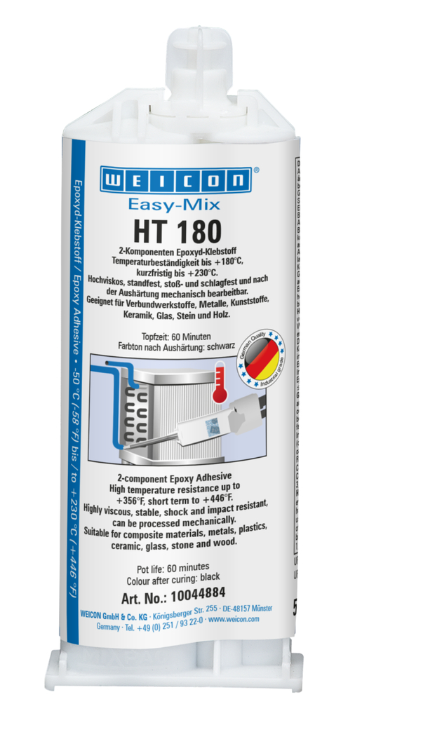 Easy-Mix HT 180 Adhésif Epoxy | Adhésif époxy résistant aux hautes températures jusqu'à 180°C