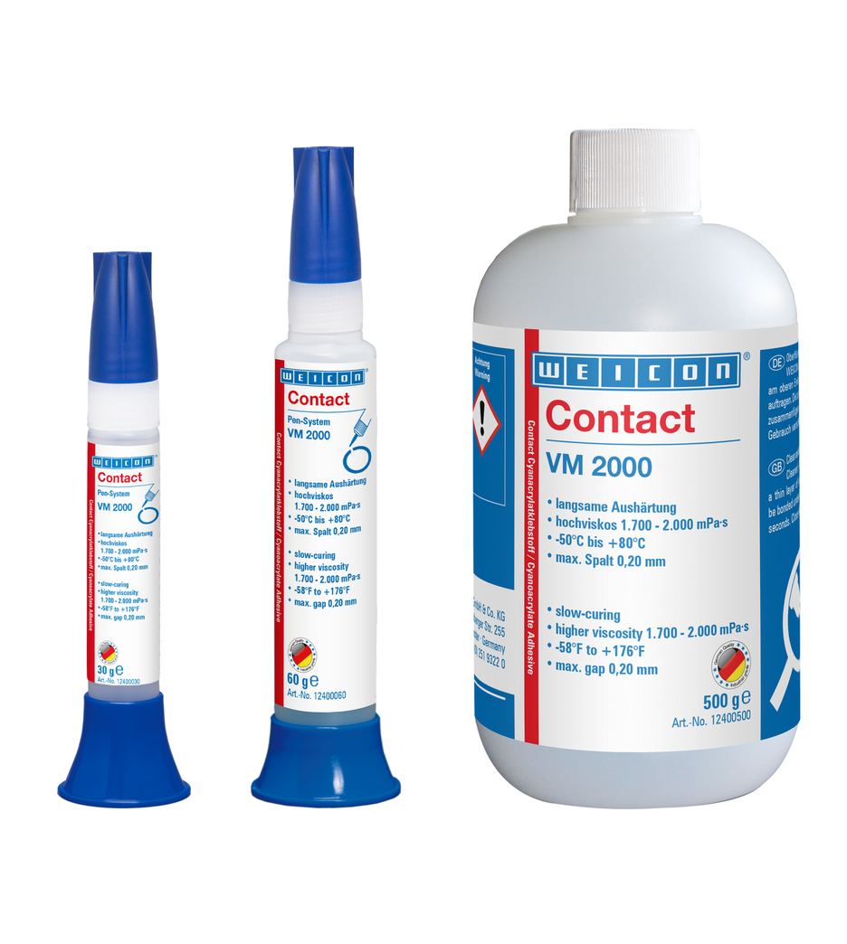VM 2000 | instant adhesive with high viscosity for metal