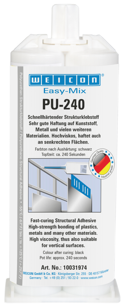 Easy-Mix PU-240 | Adhésif polyuréthane, haute résistance, vie en pot : env. 240 secondes Easy-Mix PU-240 | Adhésif polyuréthane, haute résistance, vie en pot : env. 240 secondes