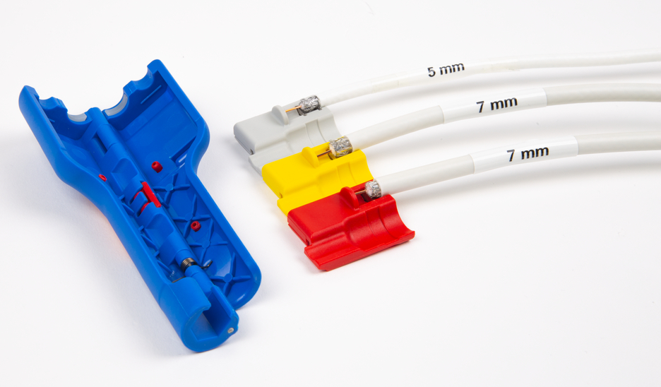 Coax-Stripper No 1 F Plus | for skinning and stripping coaxial cables incl. untwisting aid