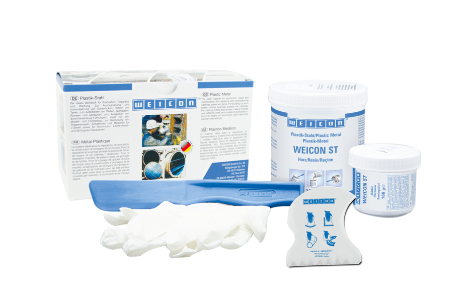 WEICON ST | système à base de résines époxy chargé de métal pour la réparation et le moulage