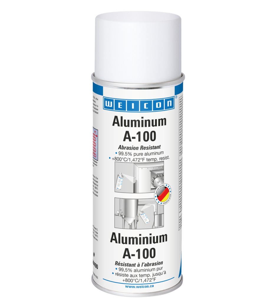 Spray Aluminium A-100, résistant à l’abrasion | protection anti-abrasive contre la rouille et la corrosion