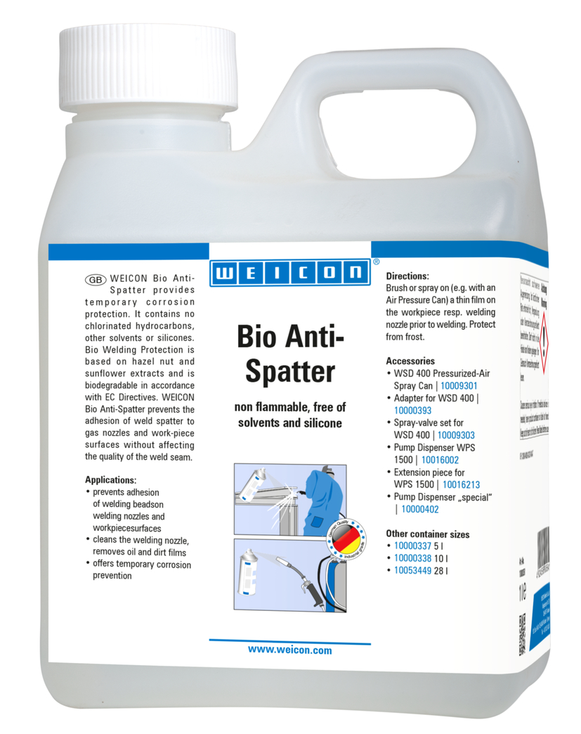 Weld Spatter Protection, Liquid | biodegradable protection for welding work